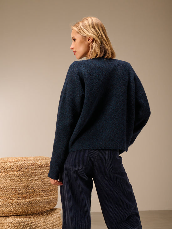 Cardigan with wool