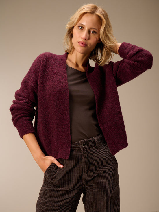 Cardigan with wool