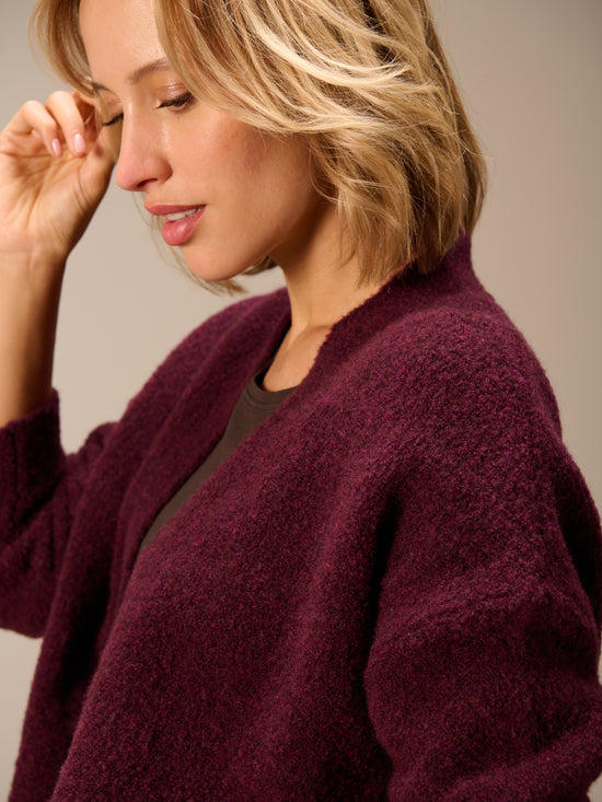 Cardigan with wool