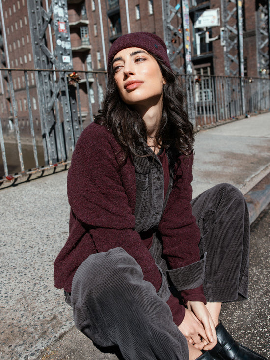Cardigan with wool