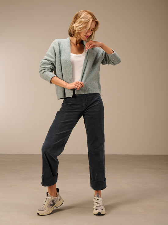 Cardigan with wool