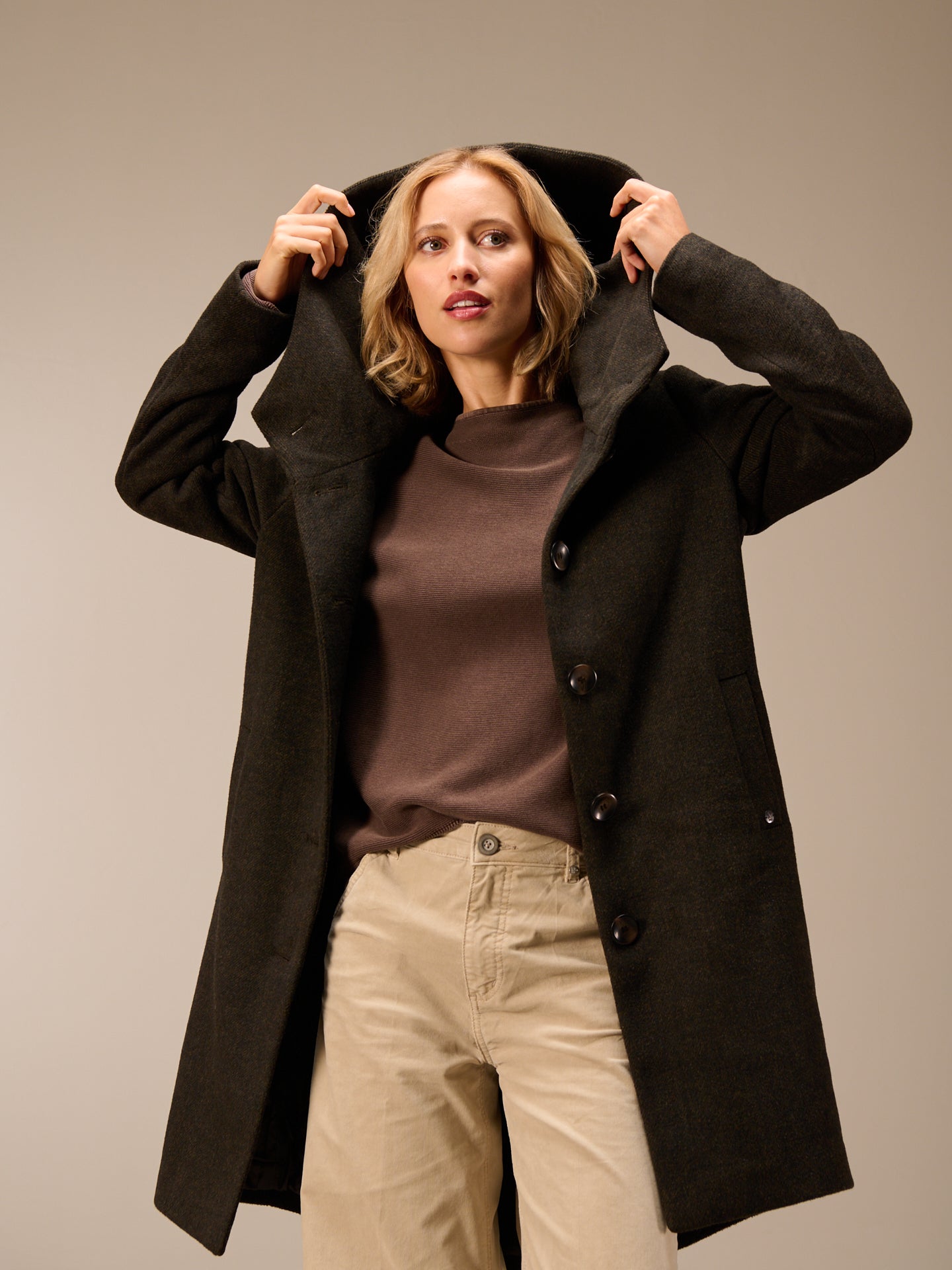 manteau à capuche