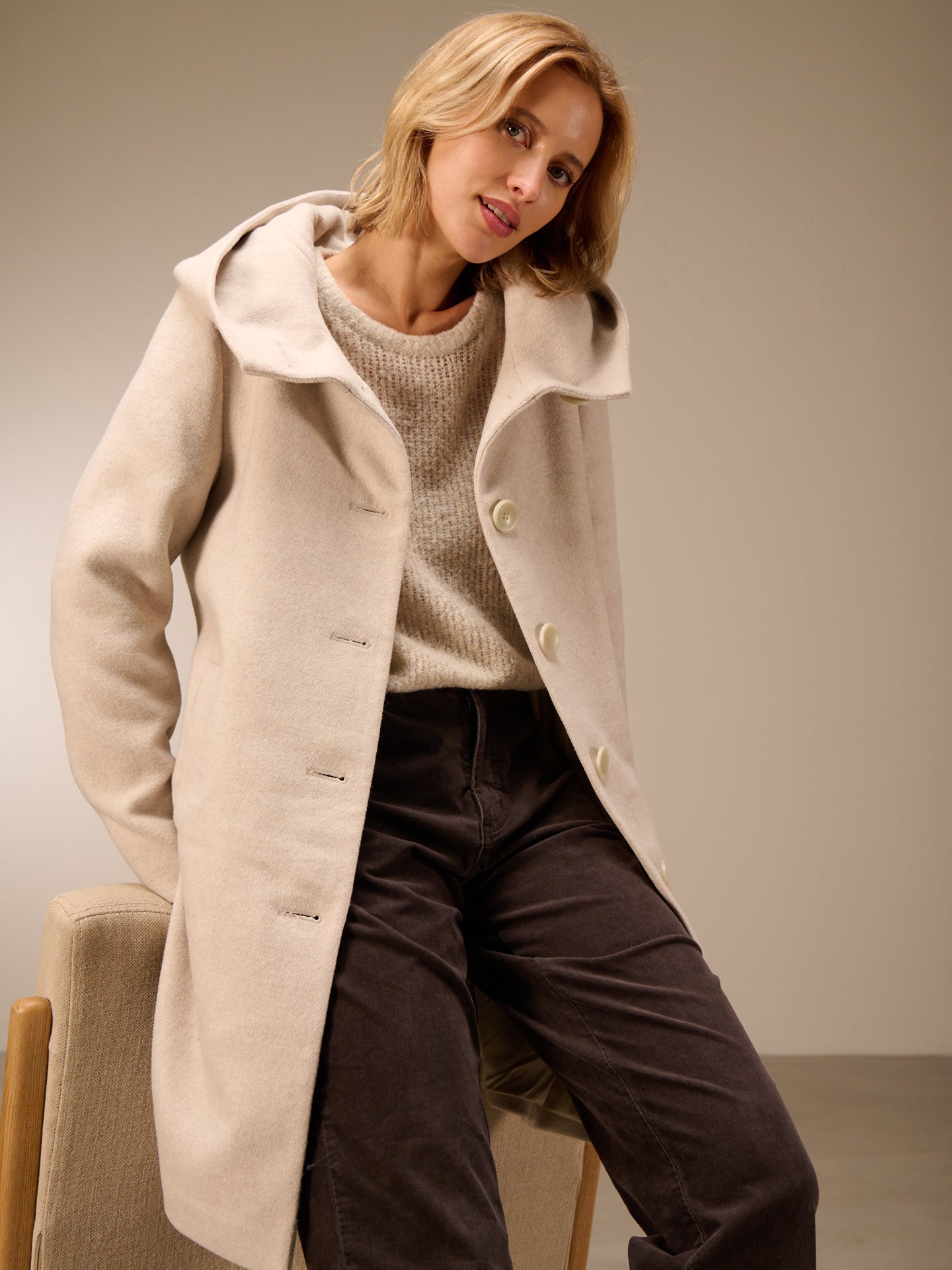 manteau à capuche