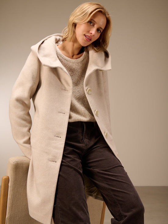 Cappotto con cappuccio