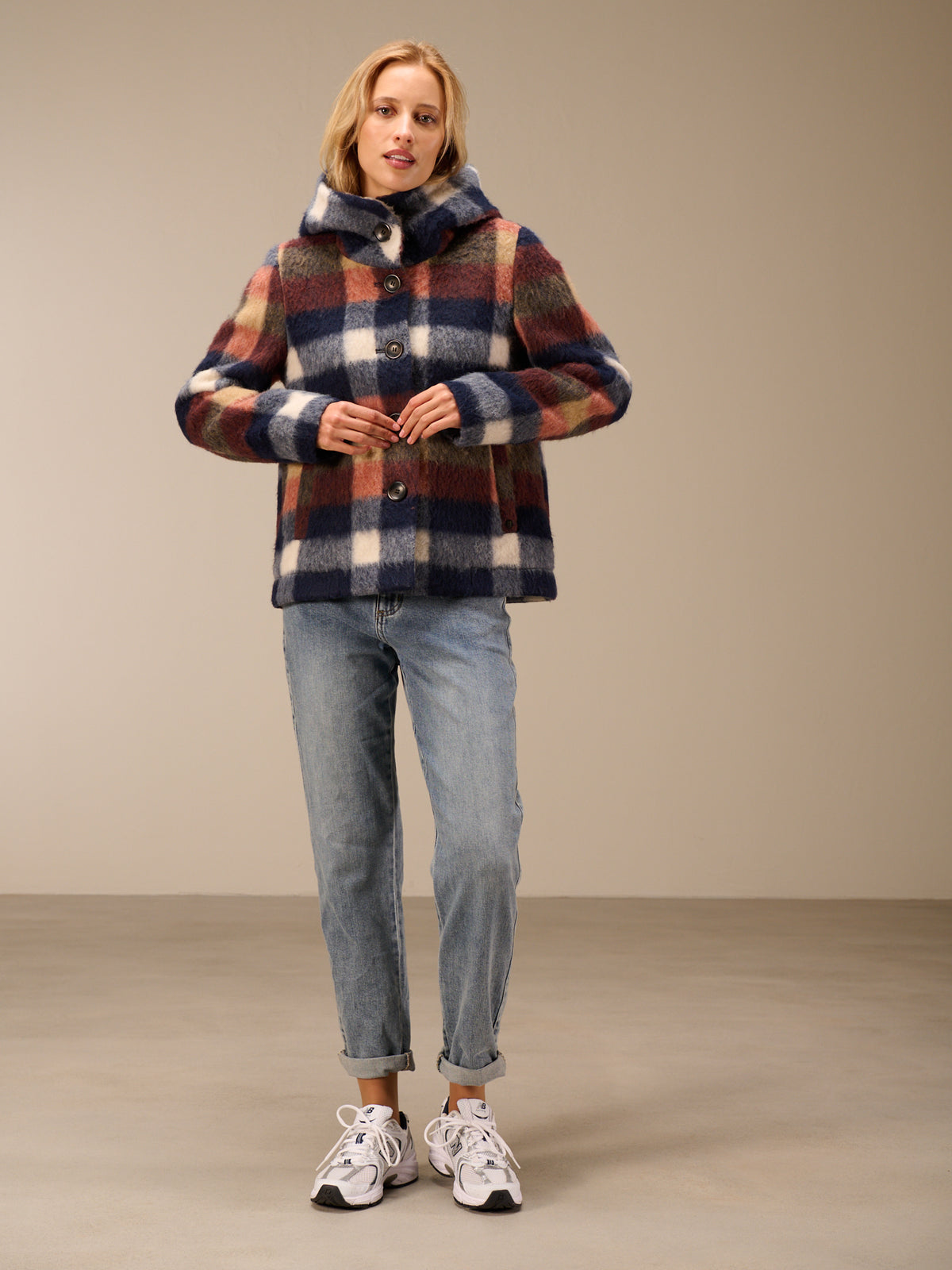 Jacke mit Karomuster