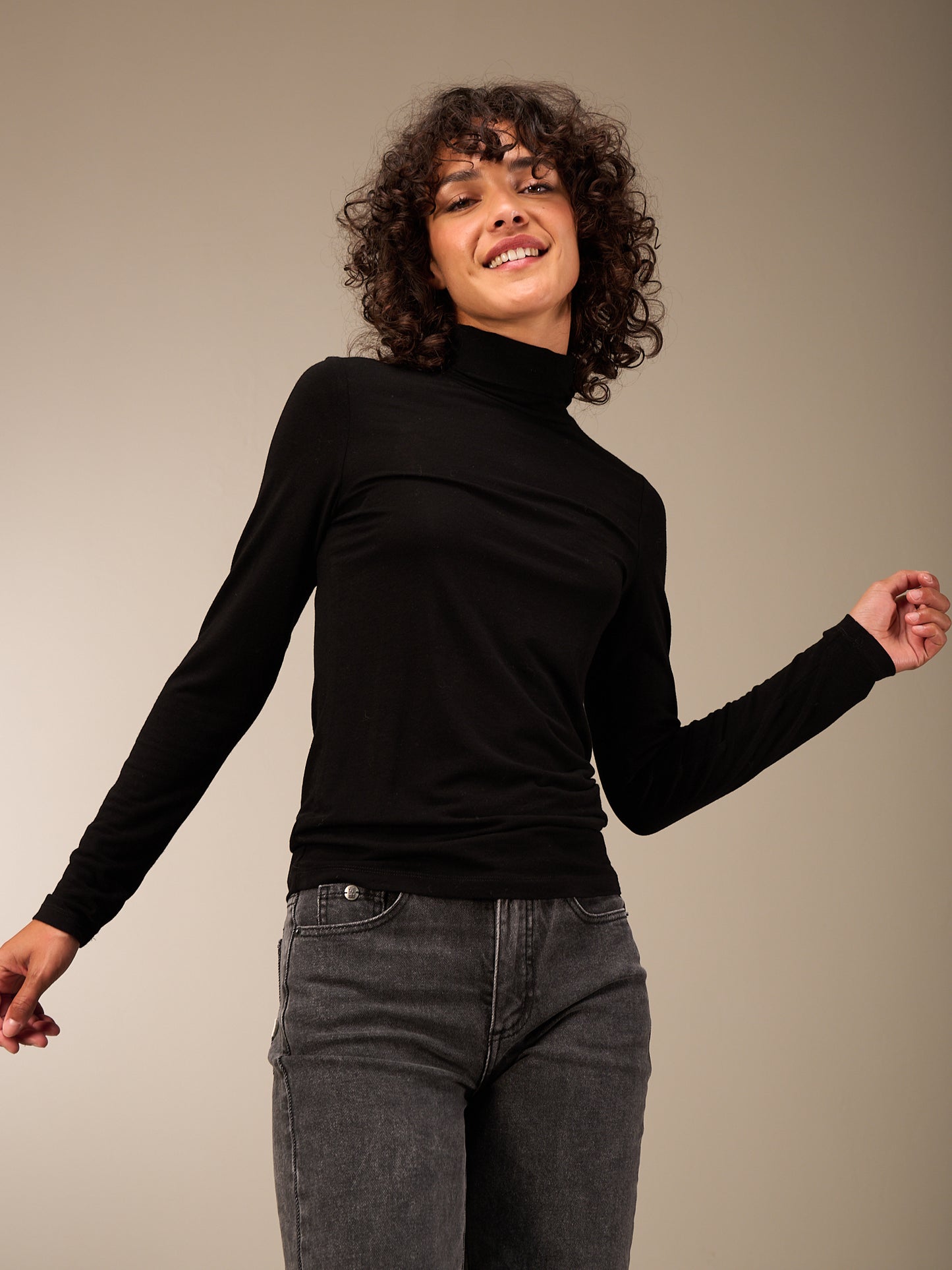 Shirt mit Rollkragen