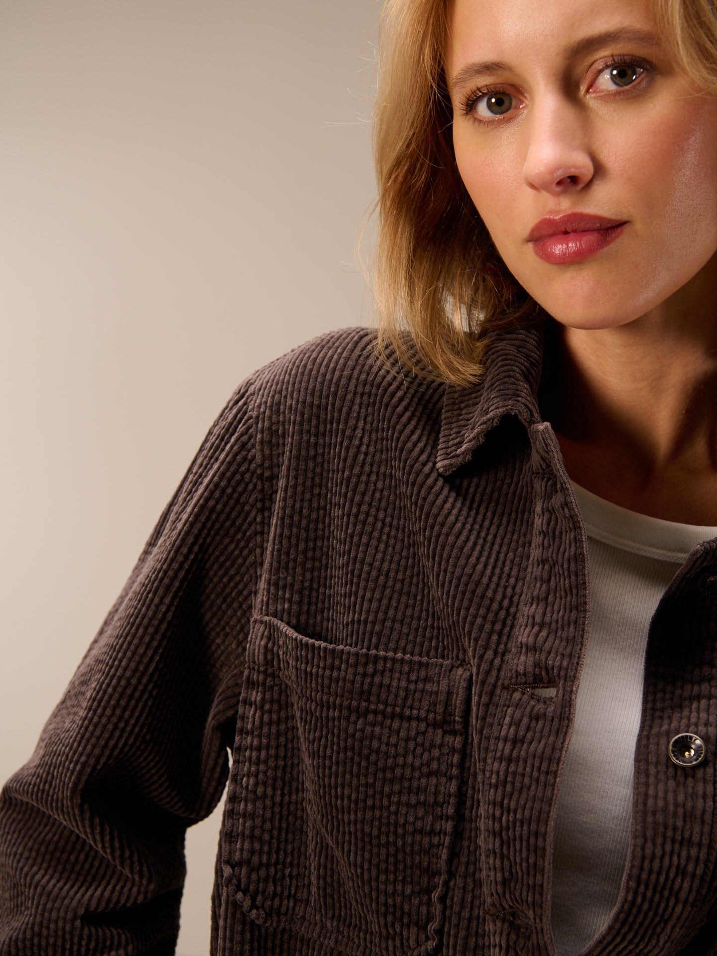 Jacke mit Hemdkragen