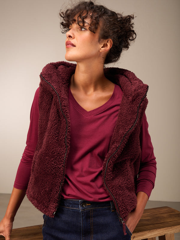 gilet en sherpa