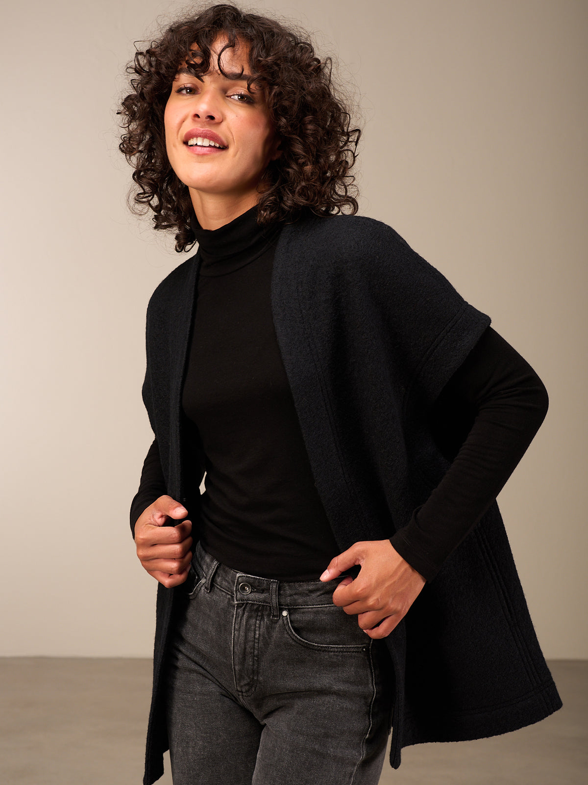 Vest with wool