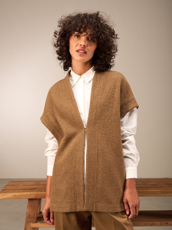 Gilet in misto lana