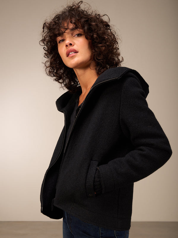 veste avec col montant