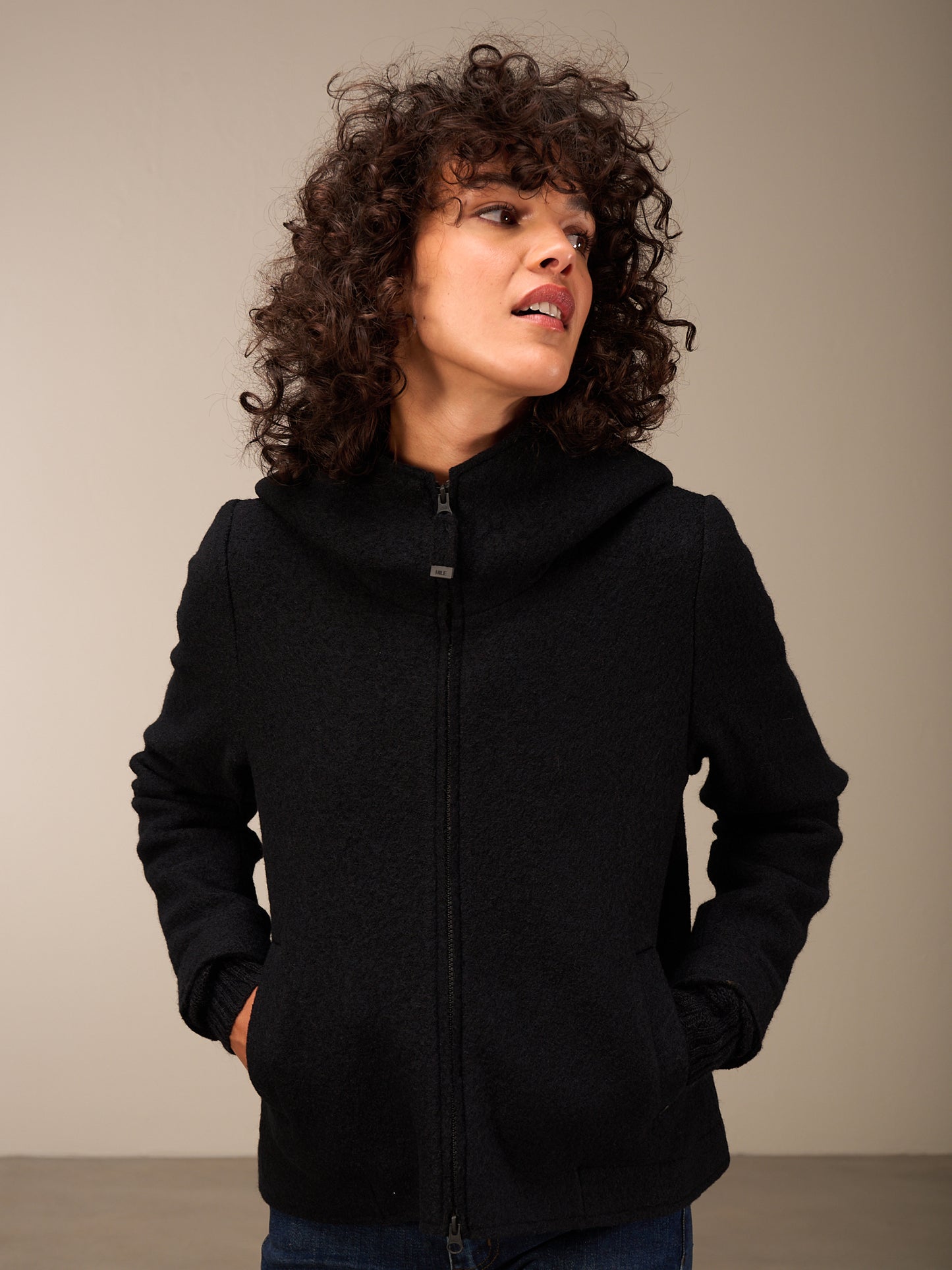Jacke mit Wolle
