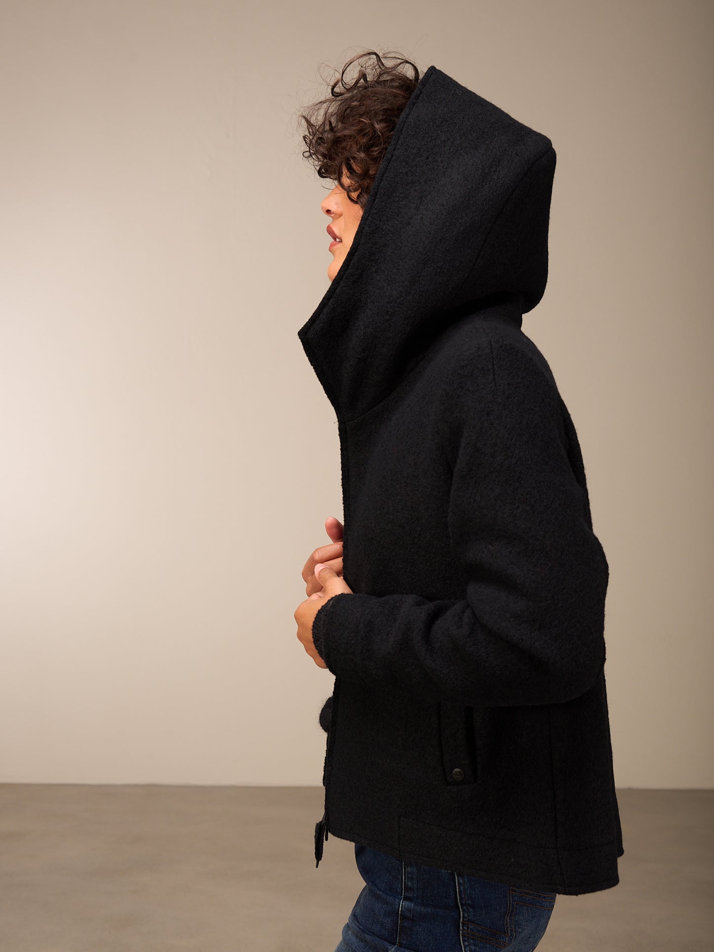 Jacke mit Wolle