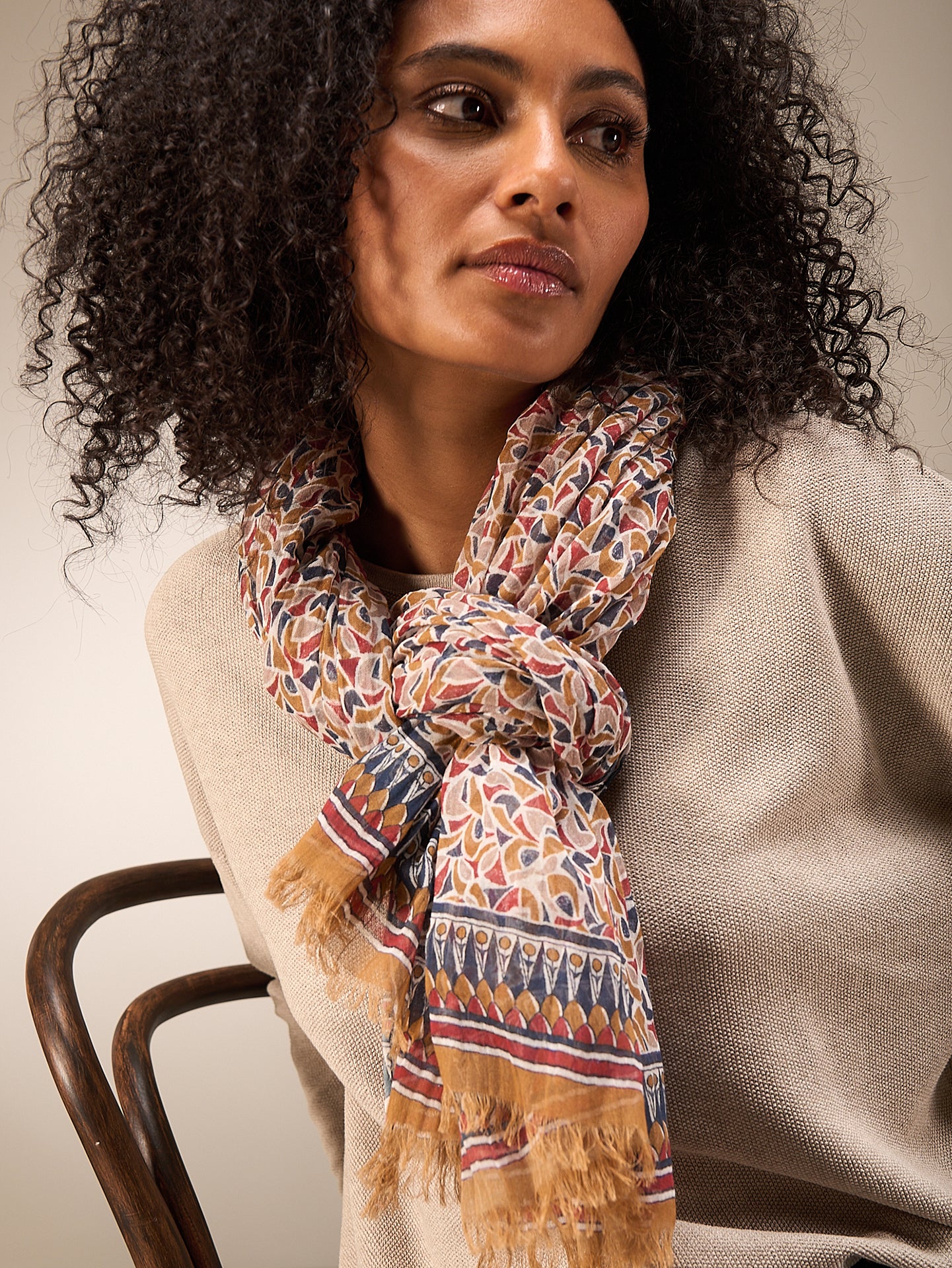 foulard imprimé
