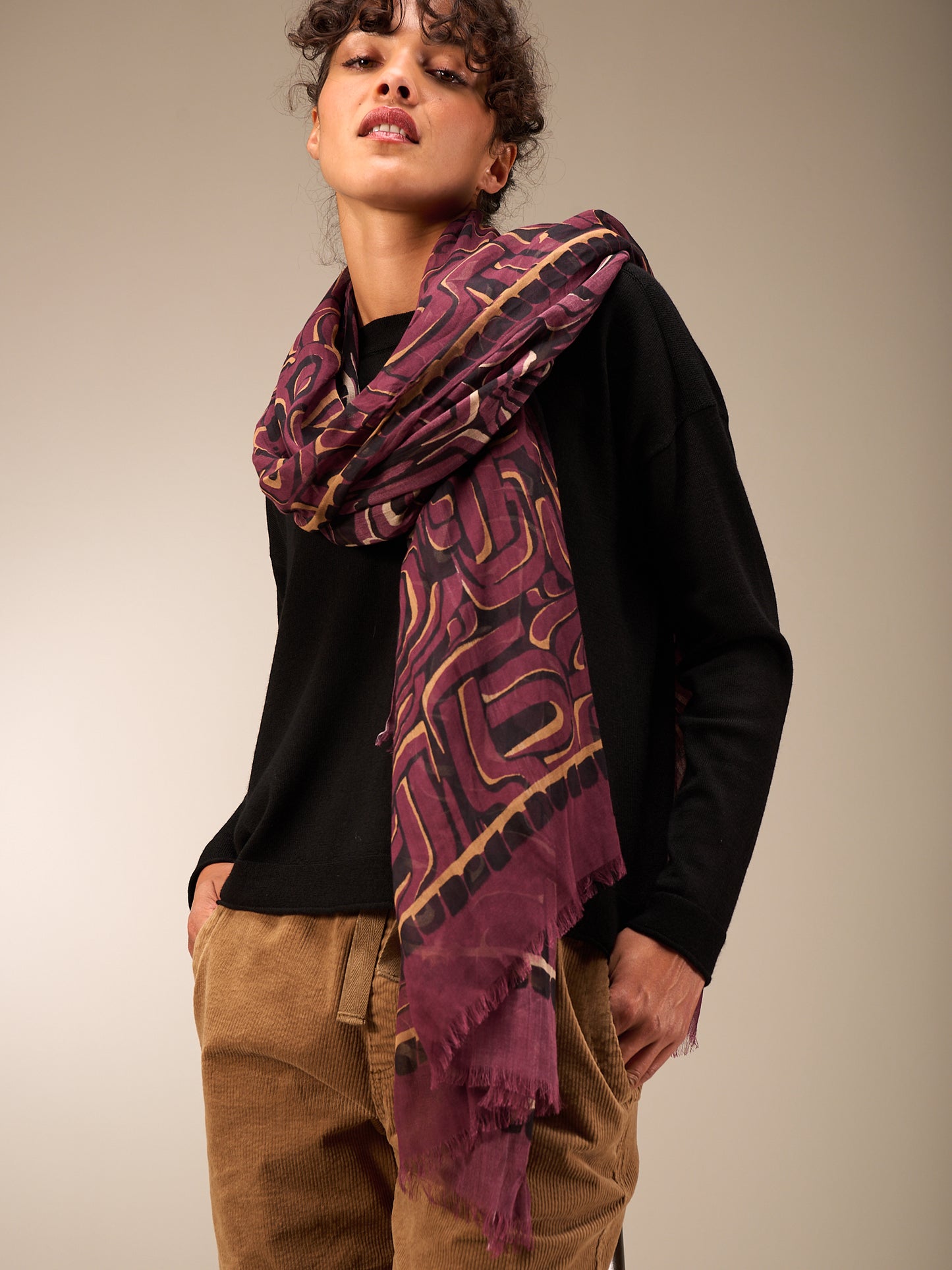 foulard imprimé