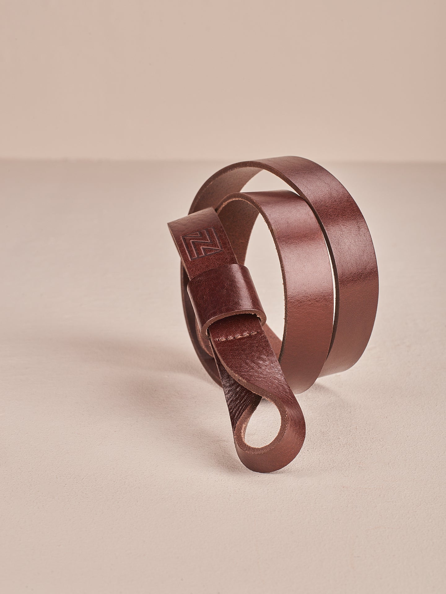 Cintura in pelle liscia