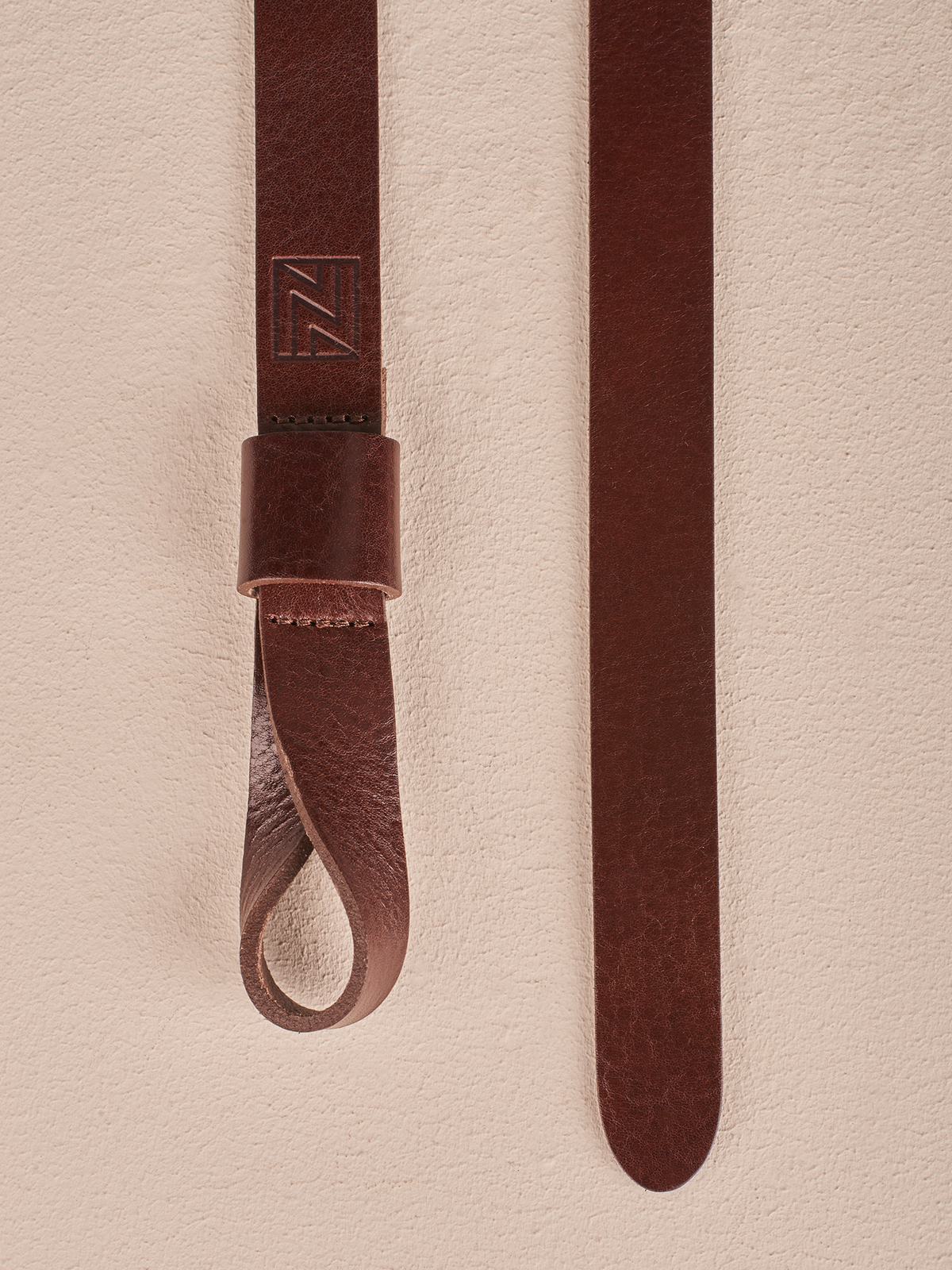 Smooth leather belt