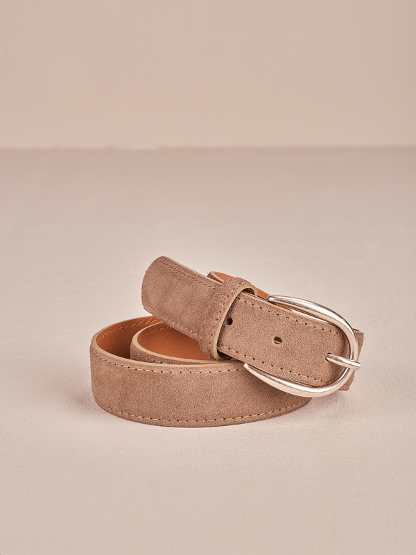 Suede belt