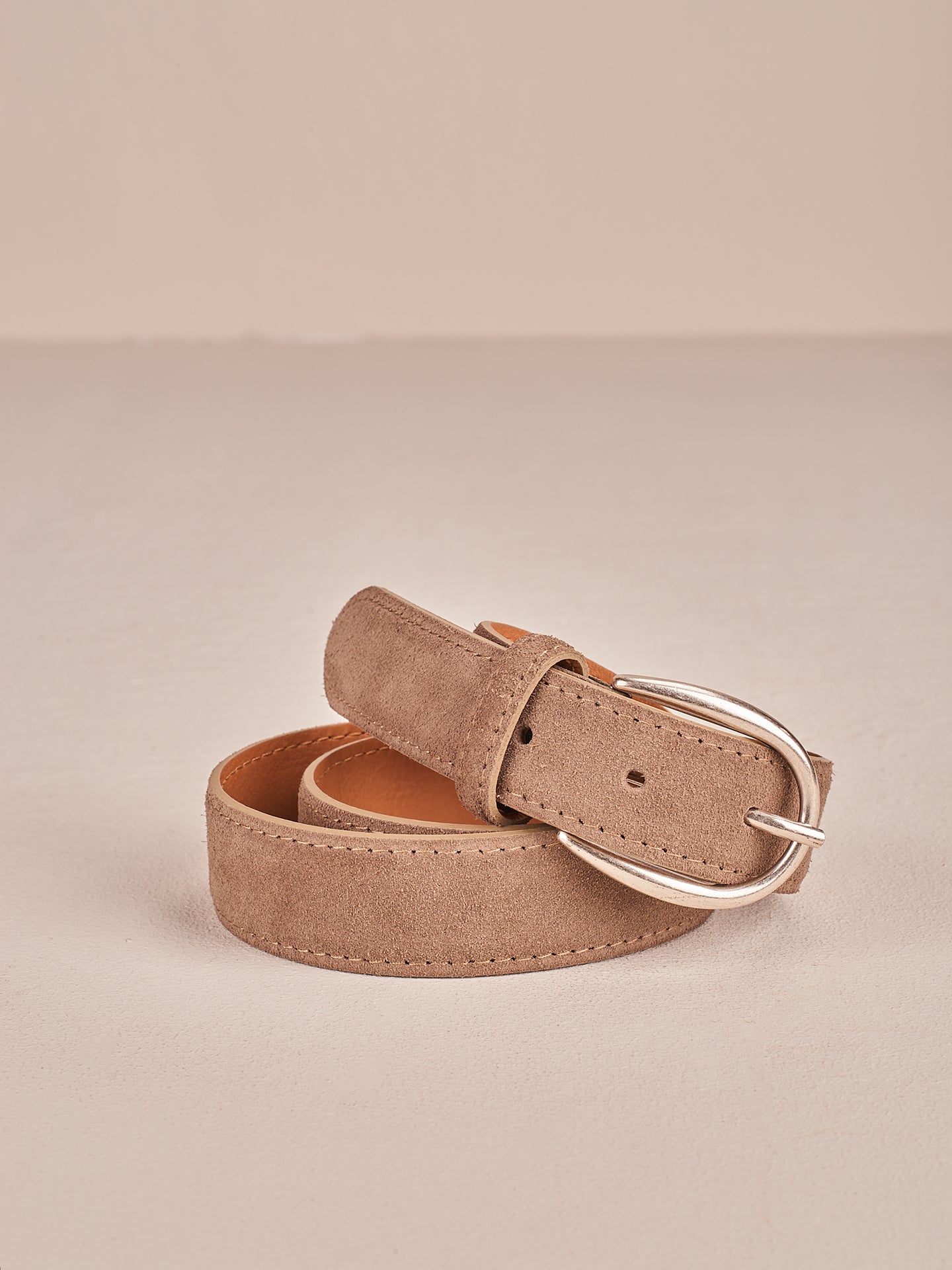 Cintura in pelle scamosciata