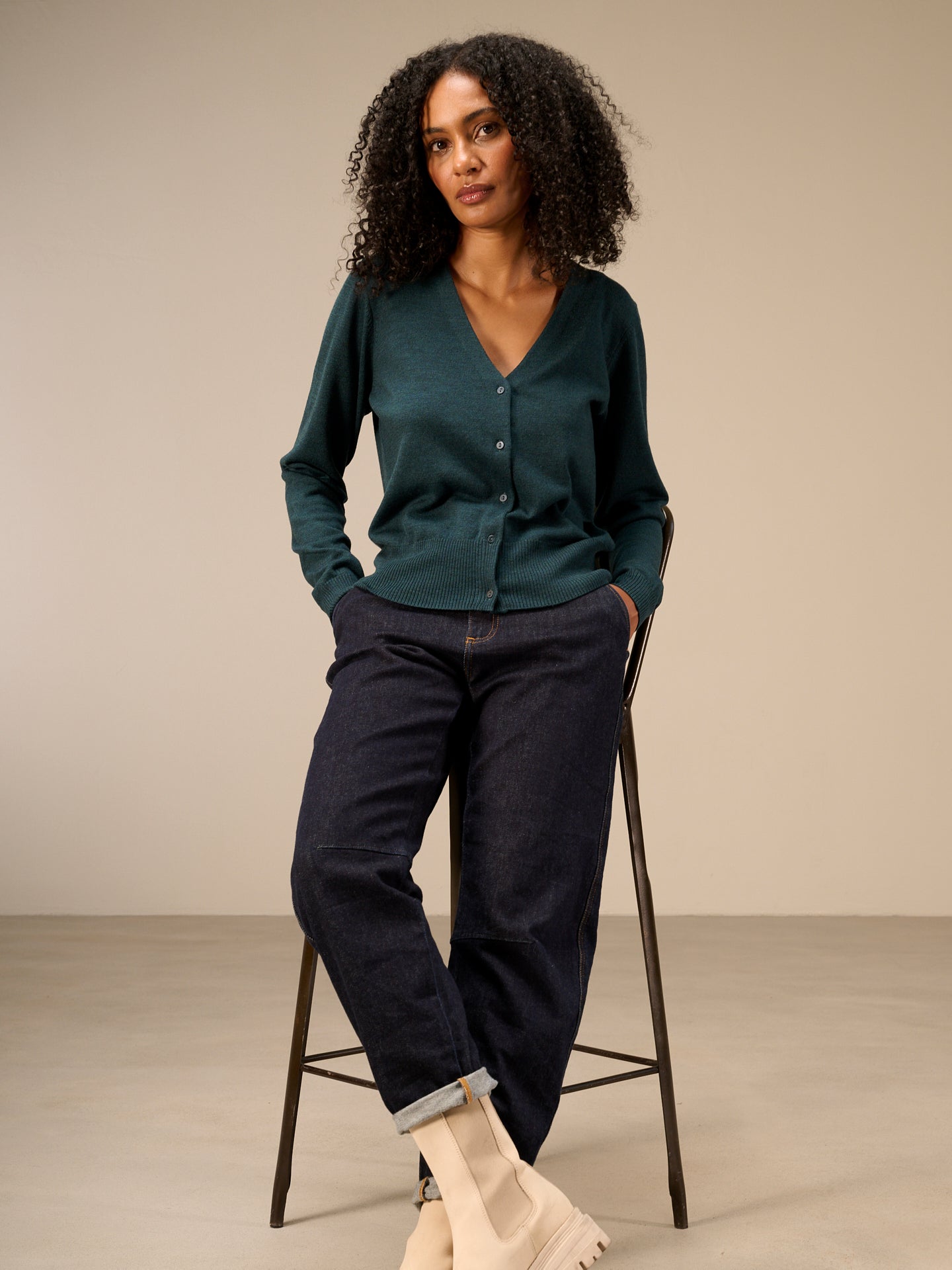 Merinostrickjacke