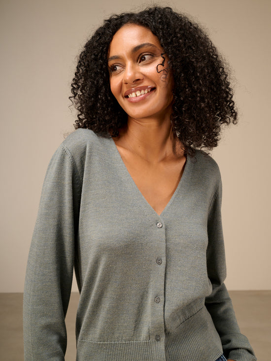 Merinostrickjacke