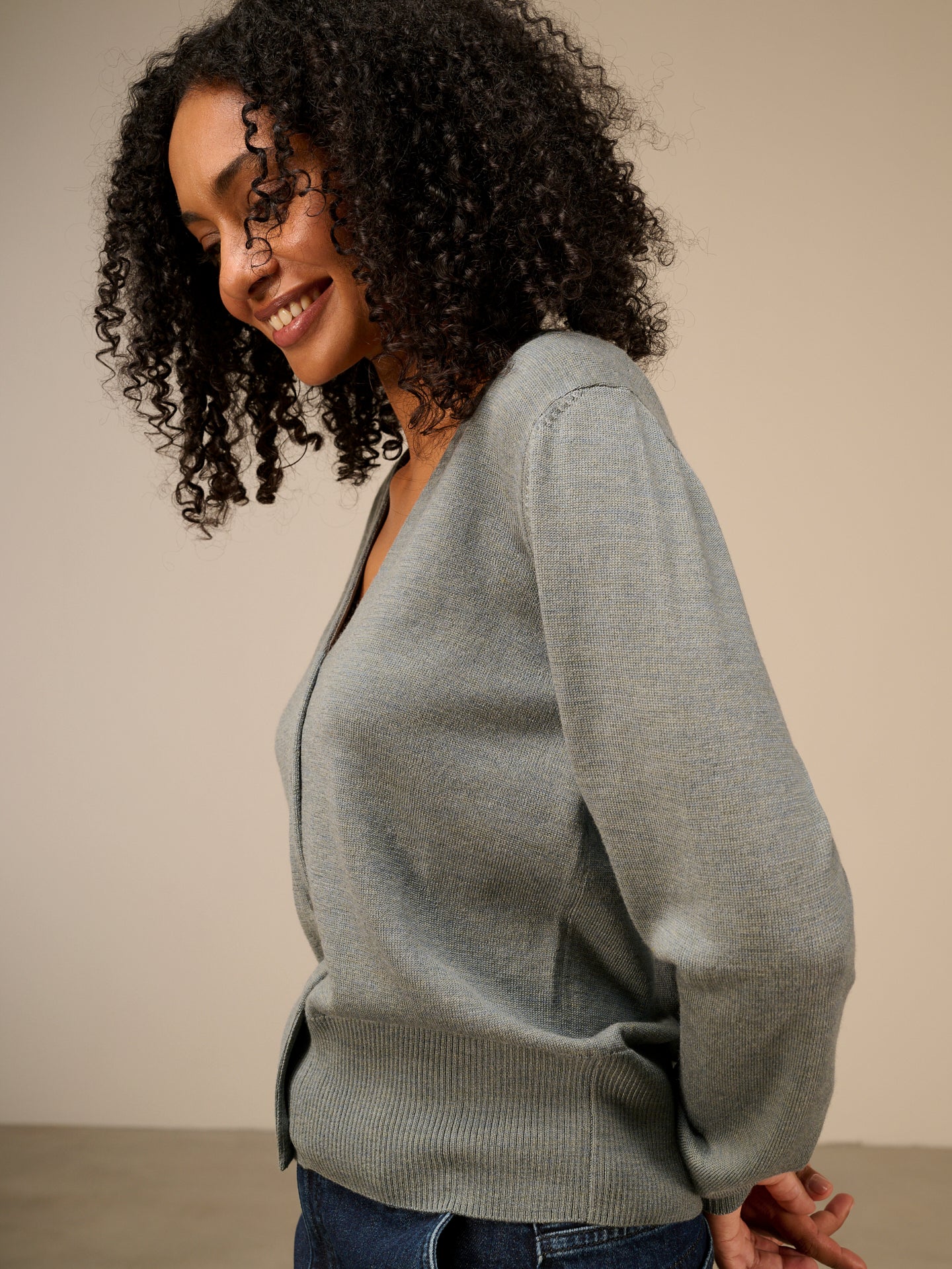 Merinostrickjacke