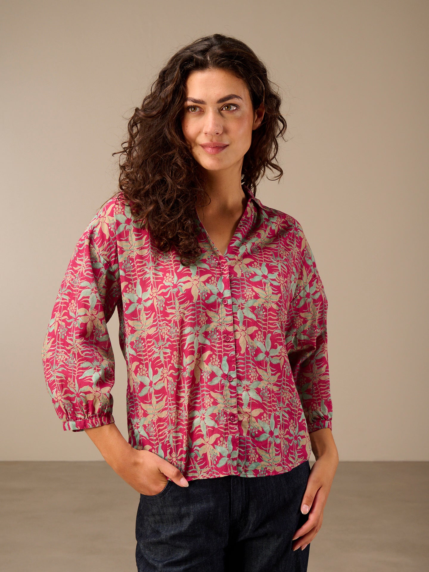 Bluse mit Knopfleiste