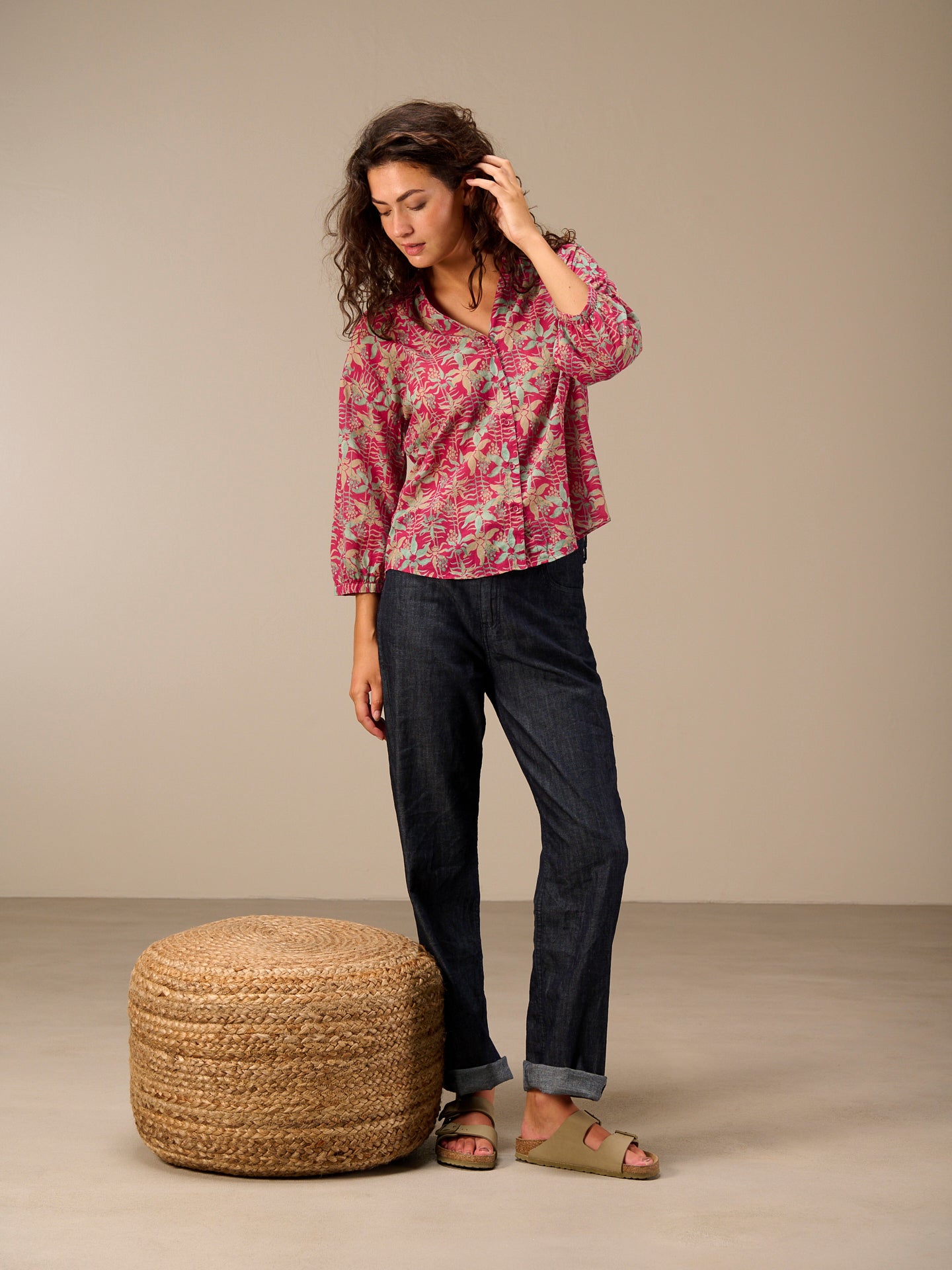 Bluse mit Knopfleiste
