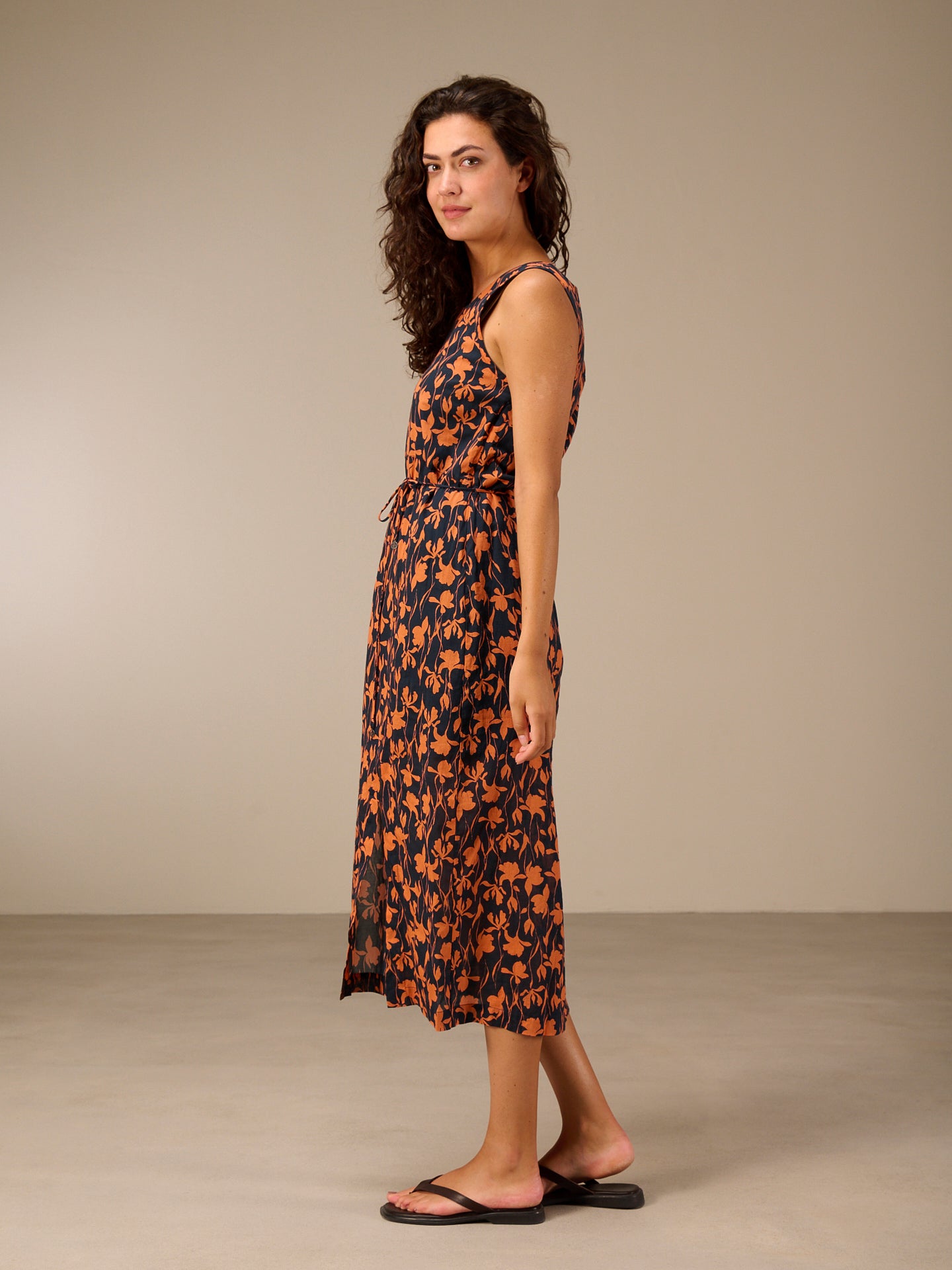 Kleid mit Rundhals