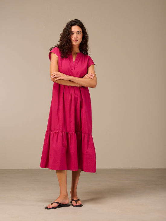 V-neck dress