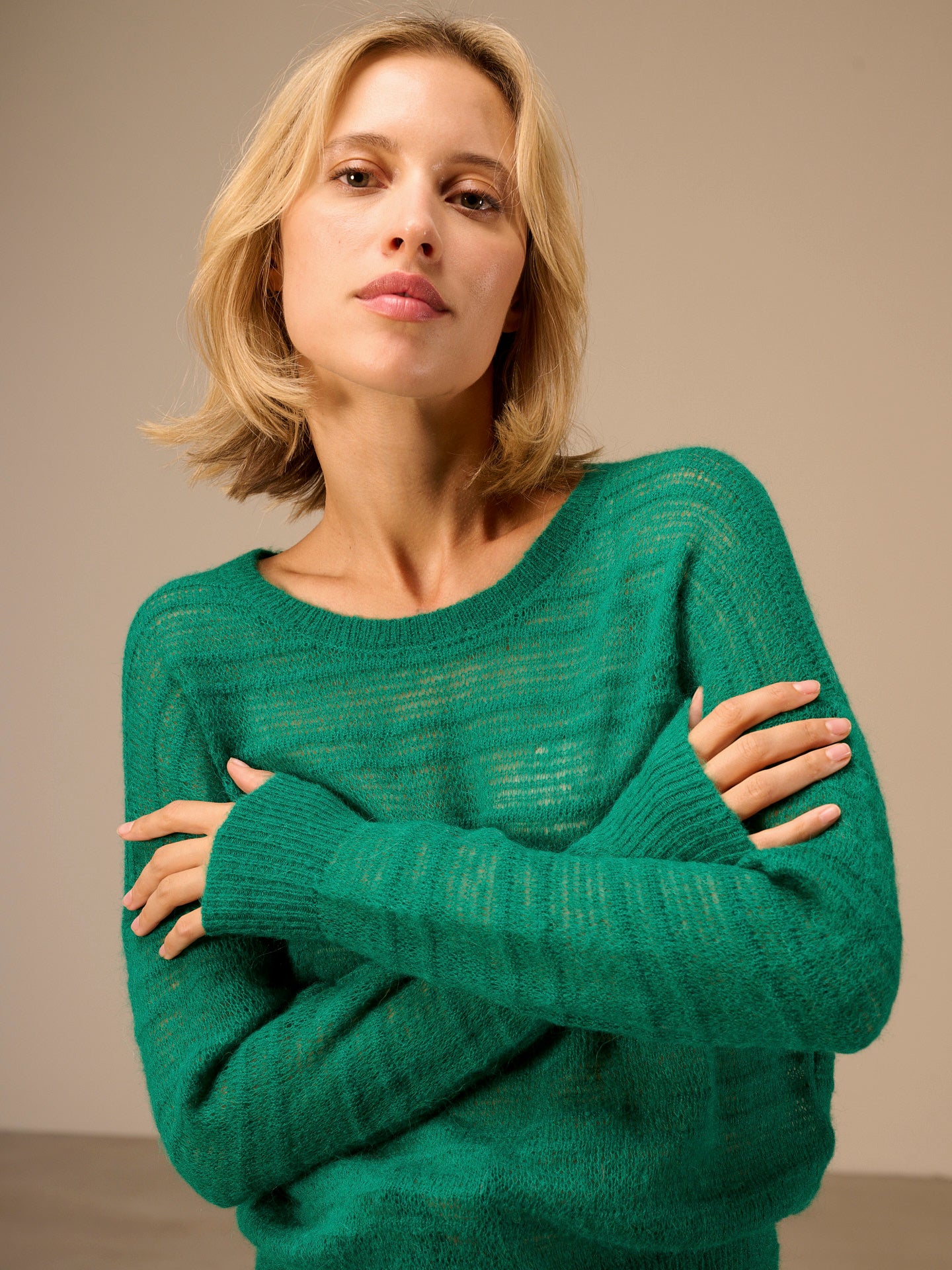 Loose-knit sweater