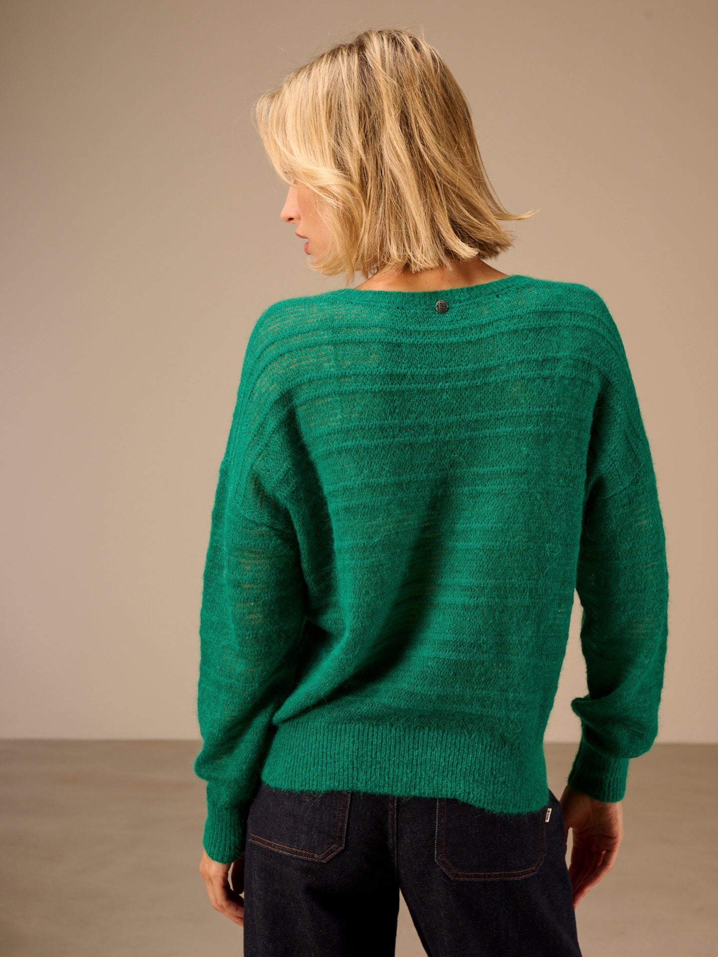 Loose-knit sweater