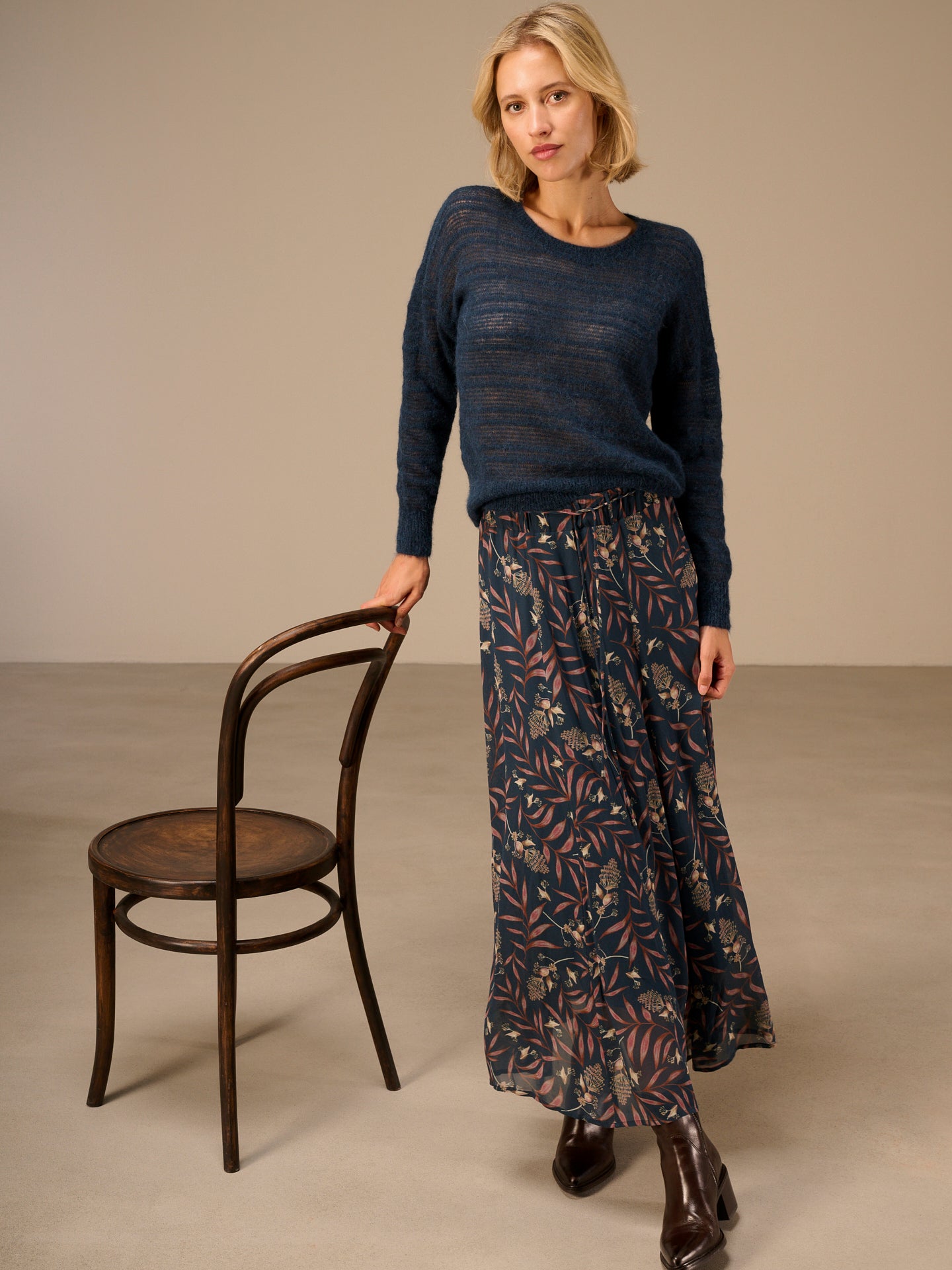 Loose-knit sweater