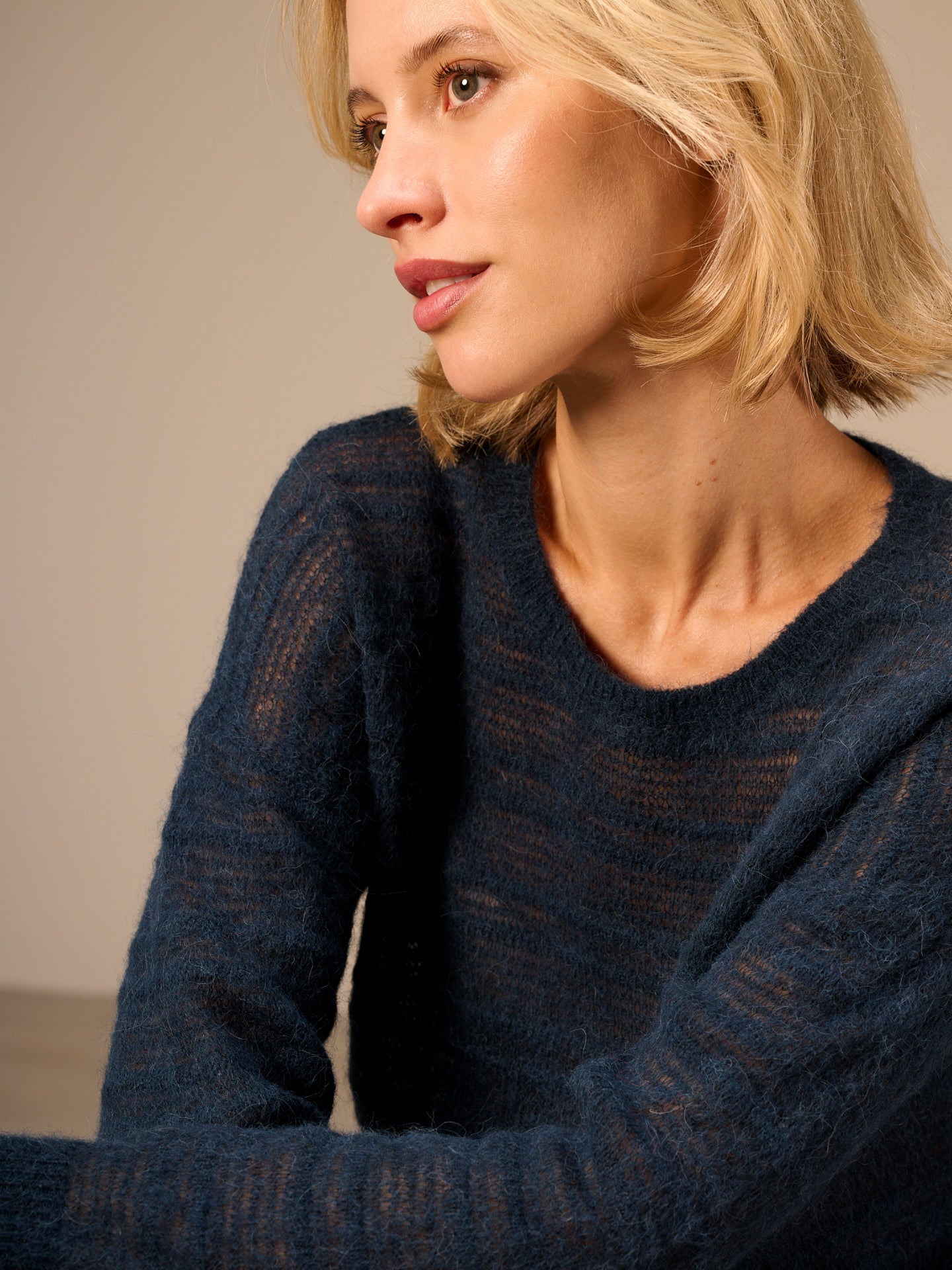 Loose-knit sweater