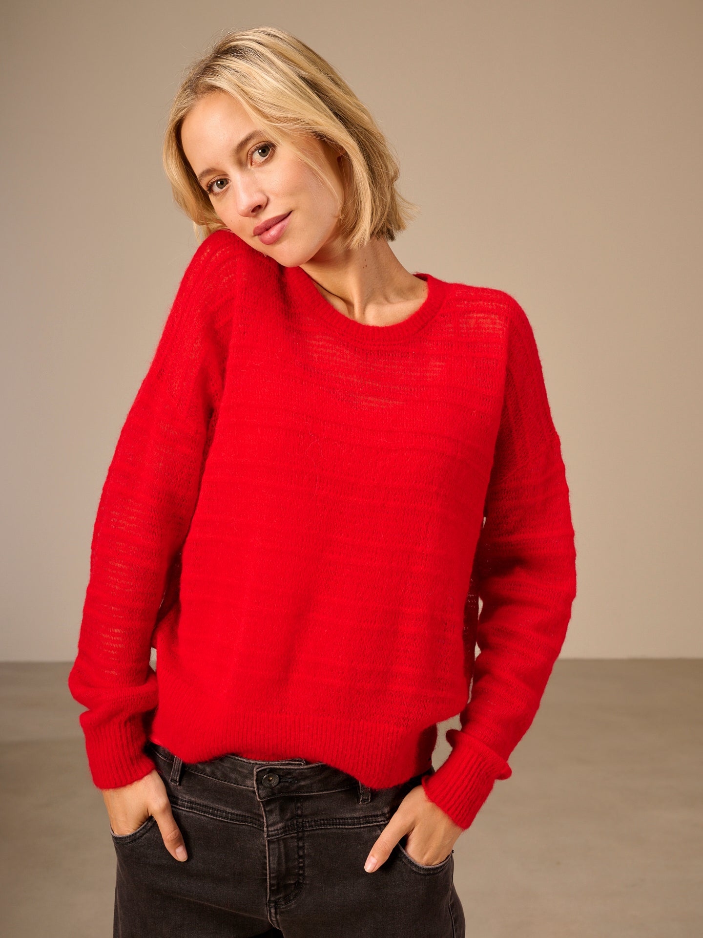 Loose-knit sweater