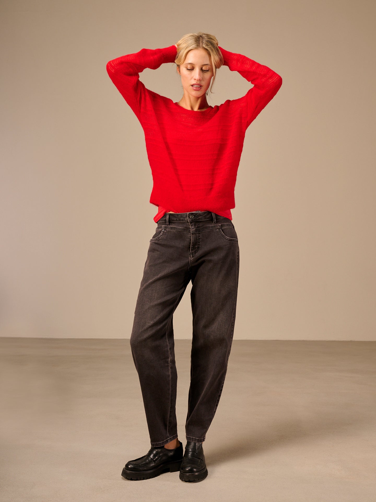 Loose-knit sweater