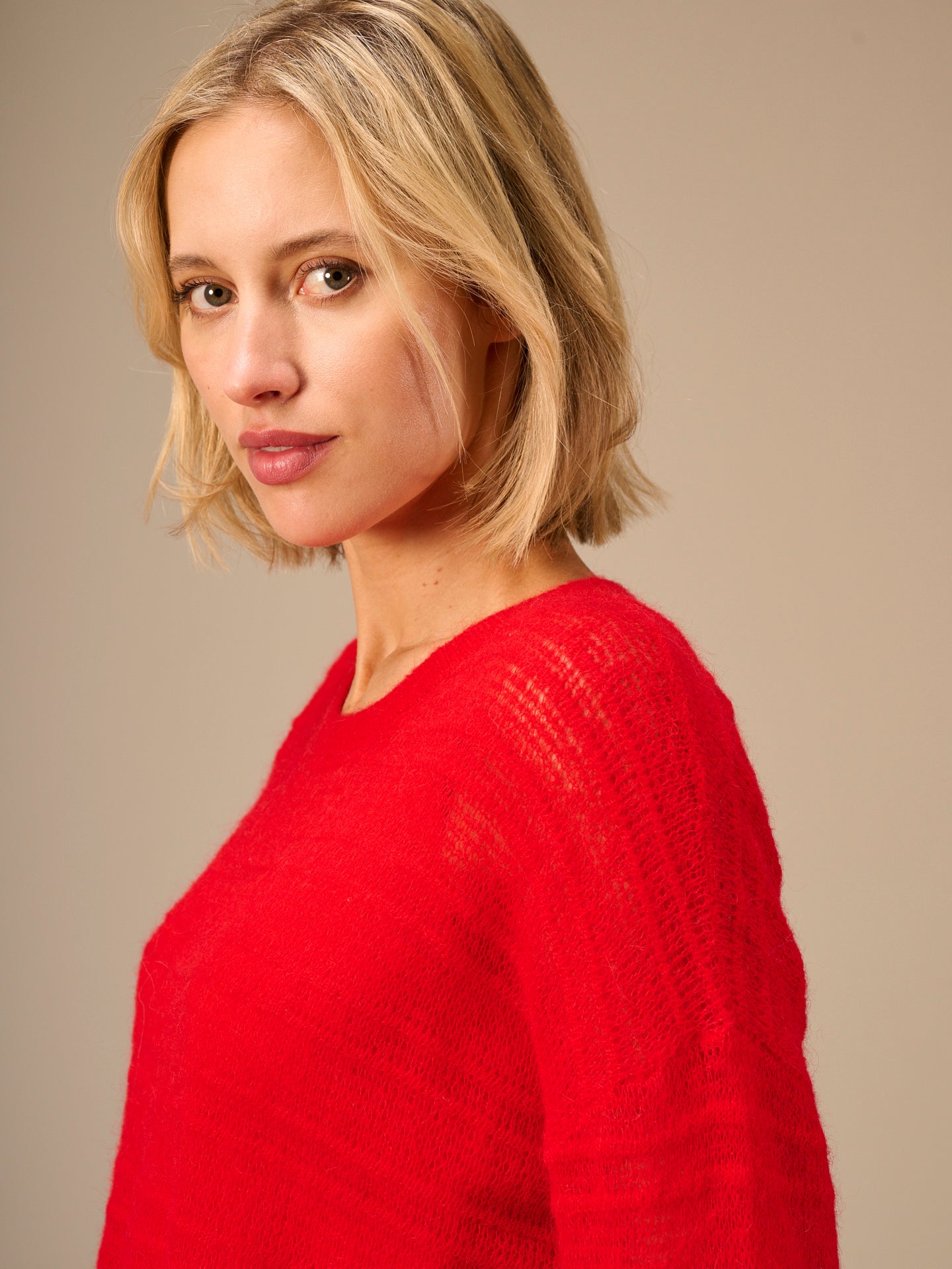 Loose-knit sweater