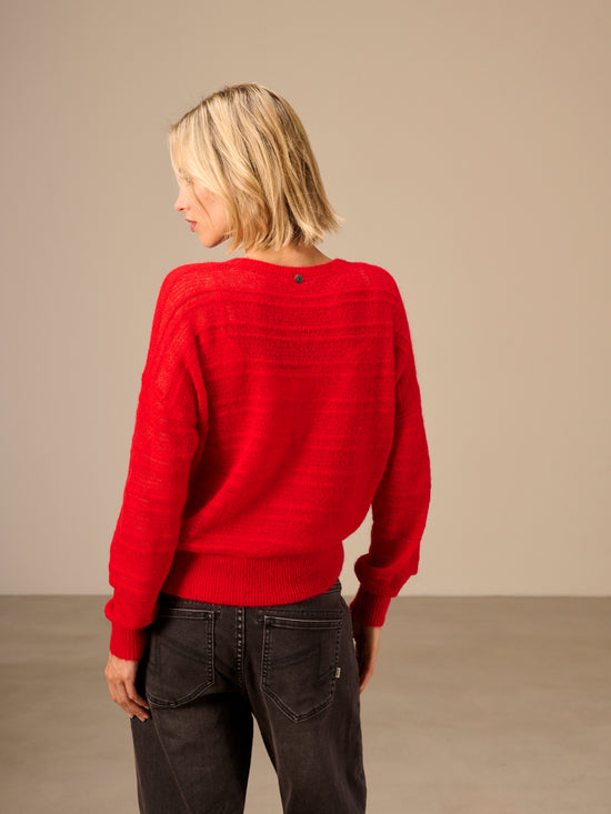 Pullover locker gestrickt