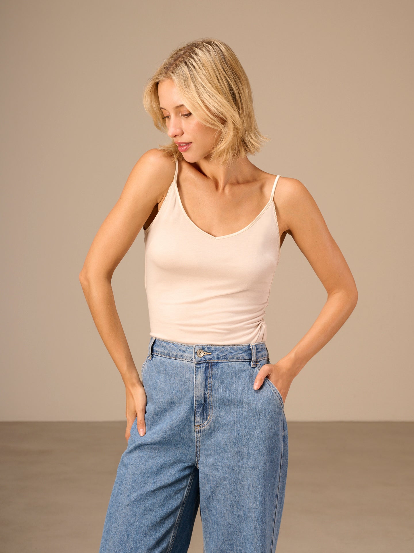 Spaghetti-strap top