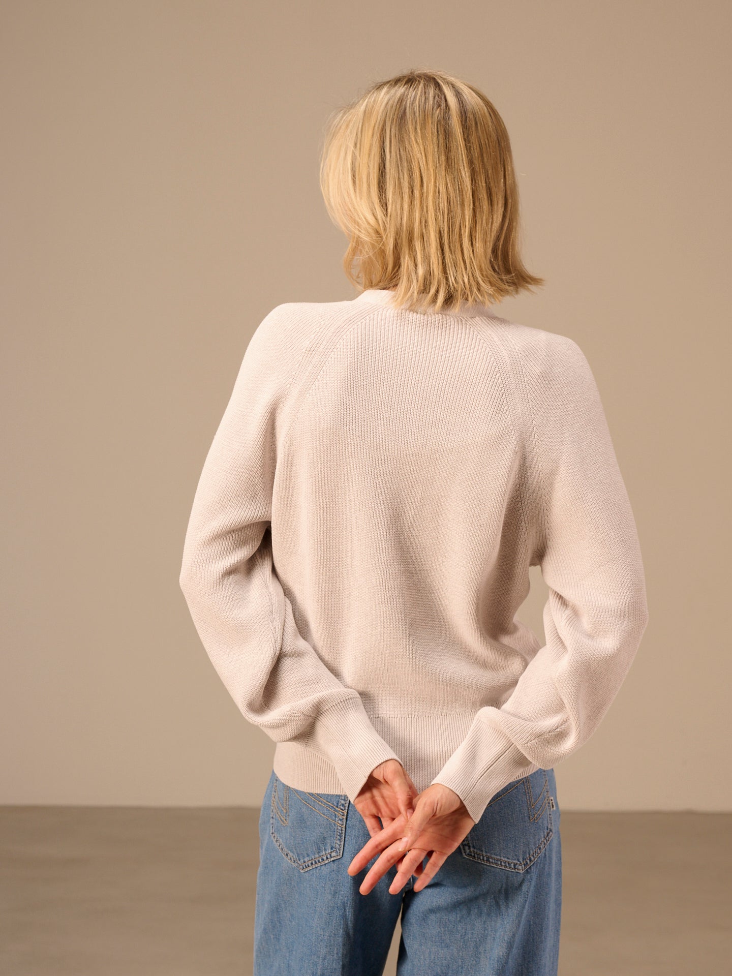 Giacca in maglia con scollo a V