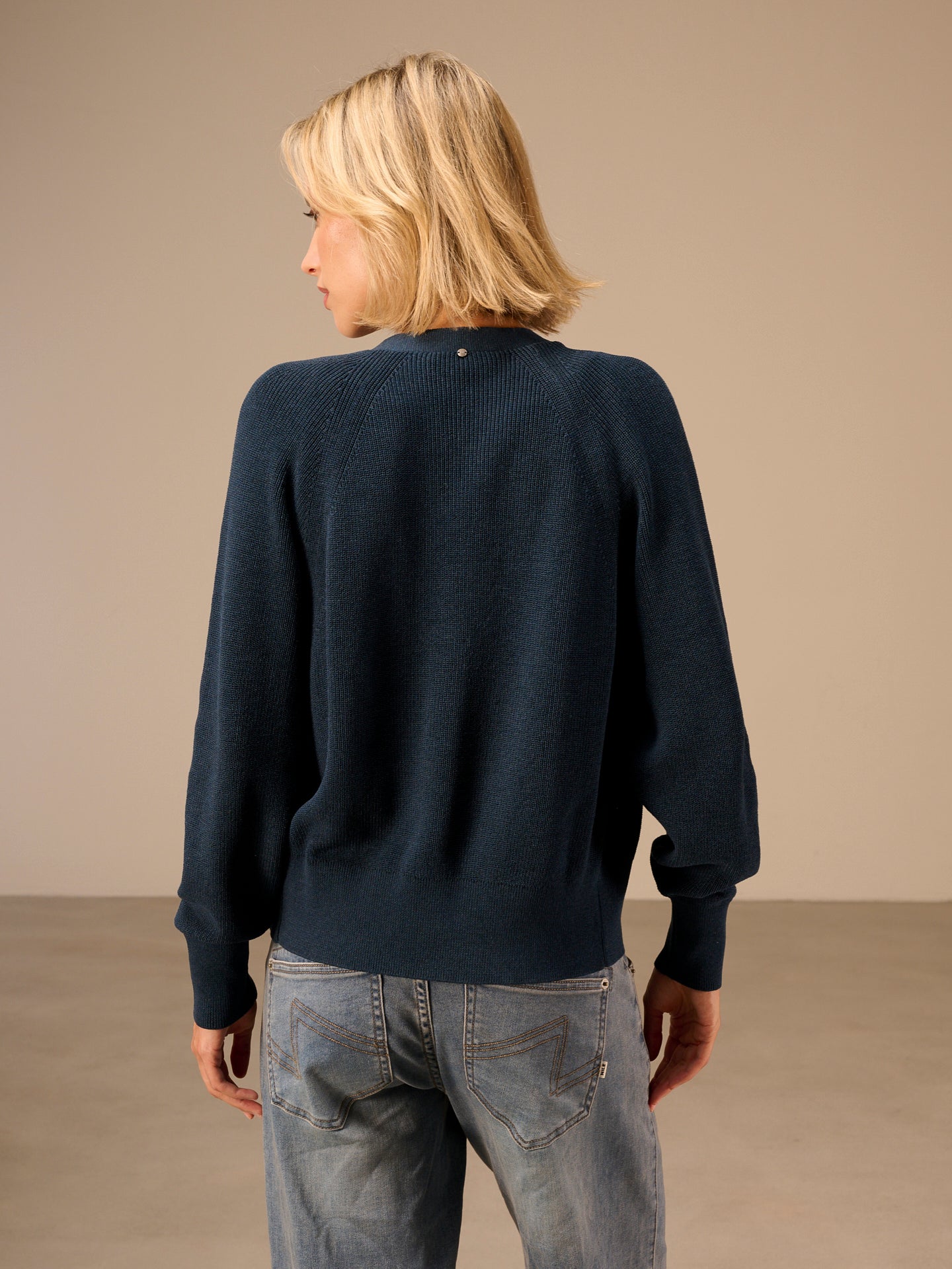 Giacca in maglia con scollo a V