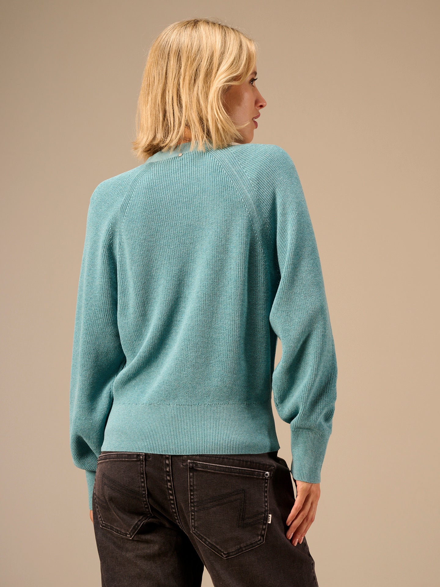 Giacca in maglia con scollo a V