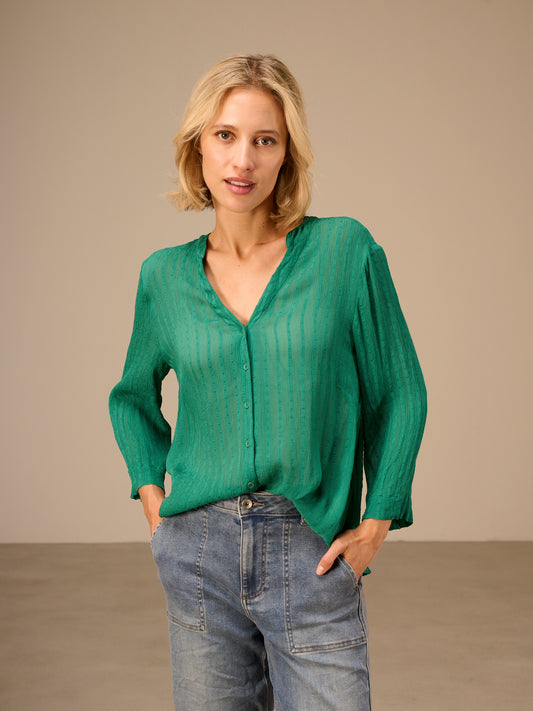Blusa con scollo a V