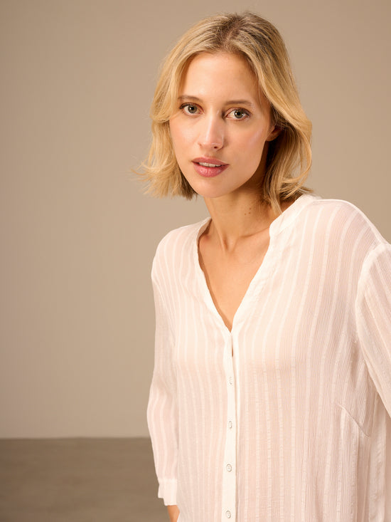 Bluse mit V-Ausschnitt