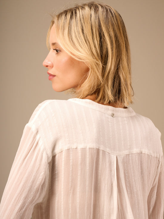 Bluse mit V-Ausschnitt