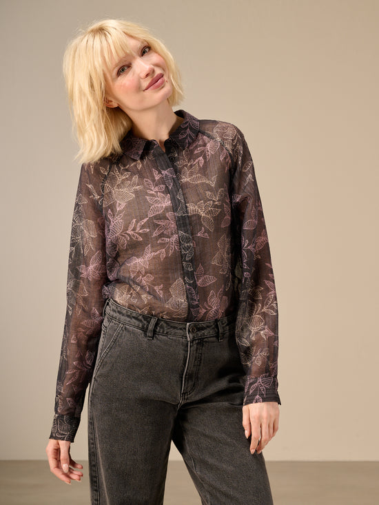 blouse avec patte de boutonnage
