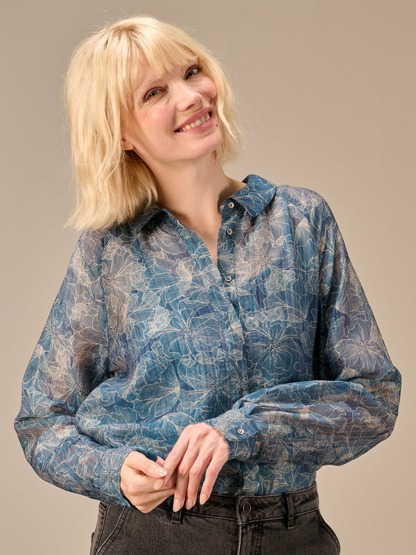 Bluse mit Knopfleiste