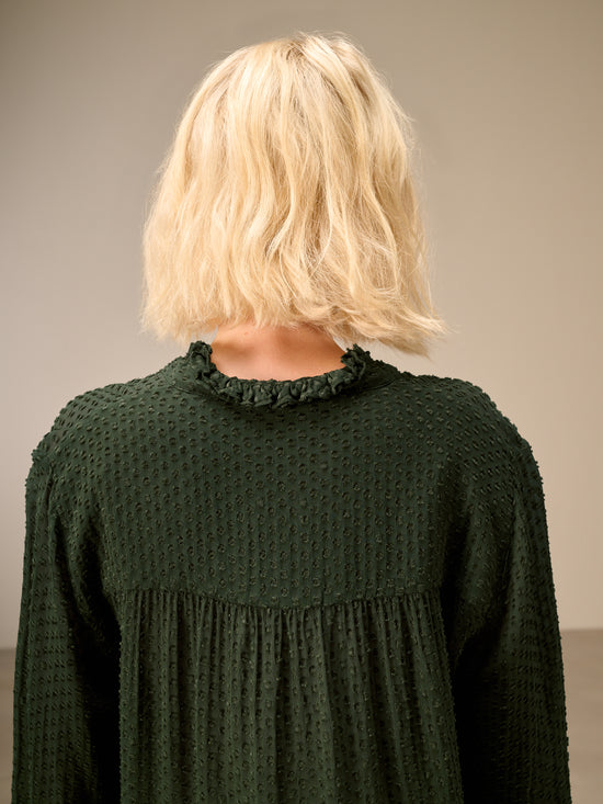 Blouse with ruffle detail