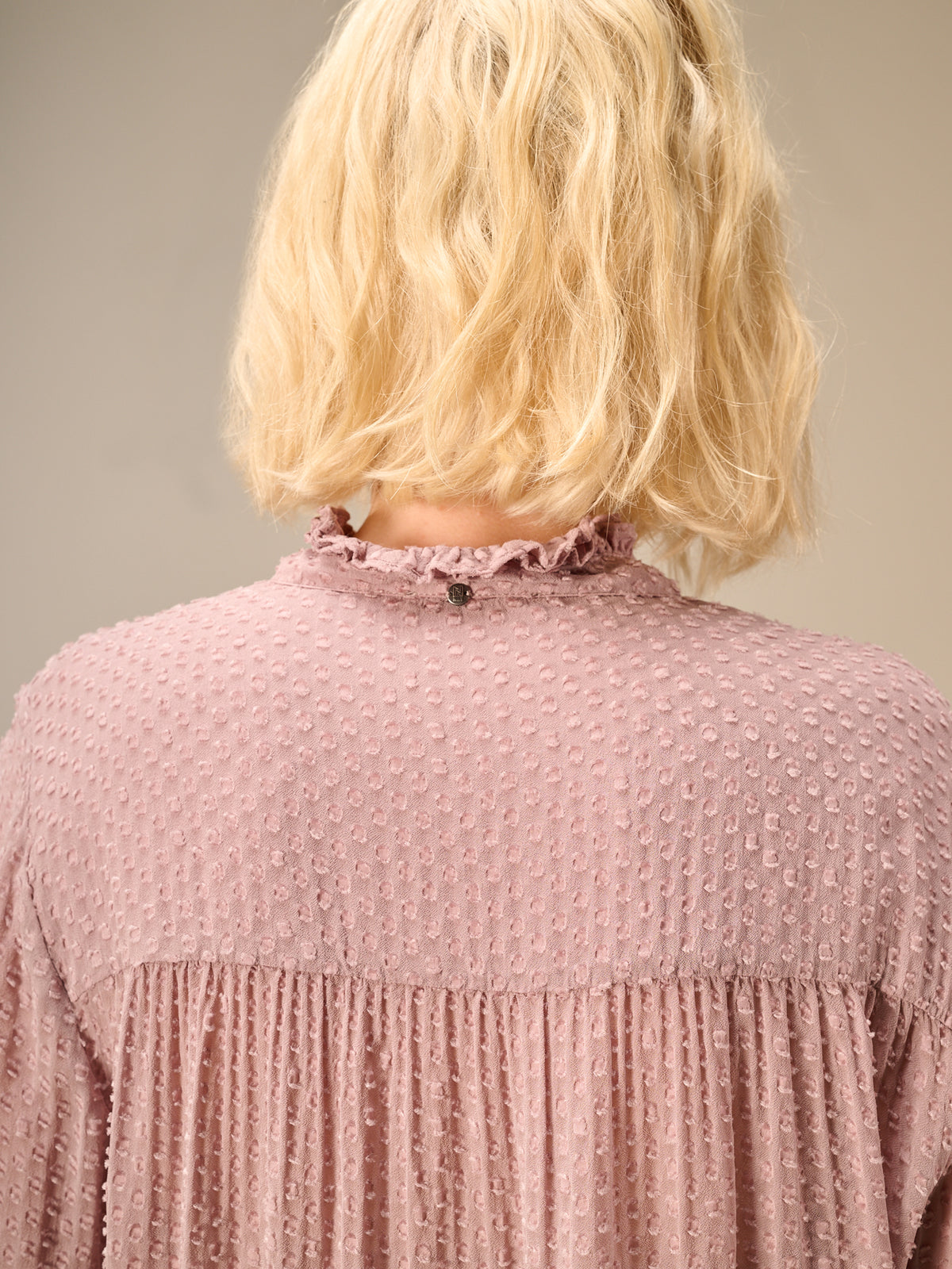 Blouse with ruffle detail