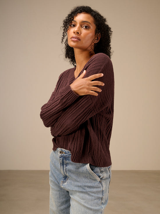 Pullover mit V-Ausschnitt